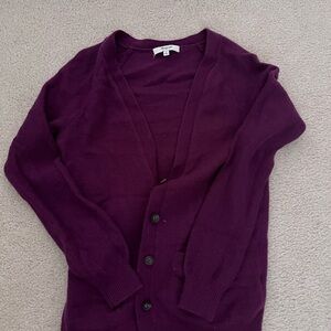 Madewell Magenta Cardigan Sweater